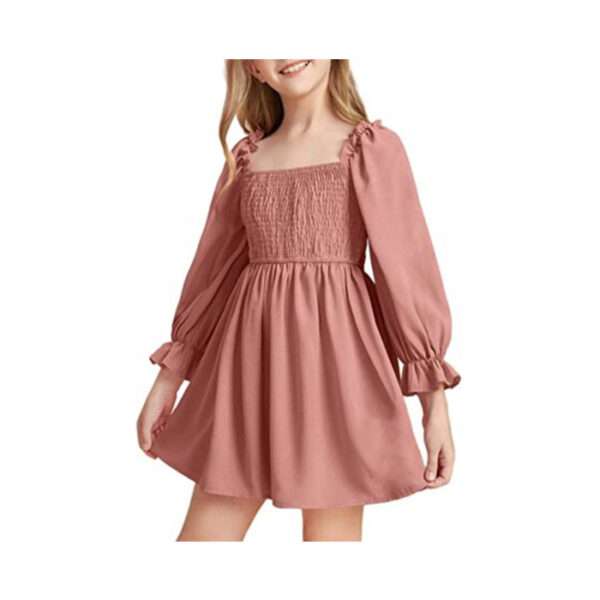 Little Girls Kids Summer Chiffon Ruffle Mini Dress