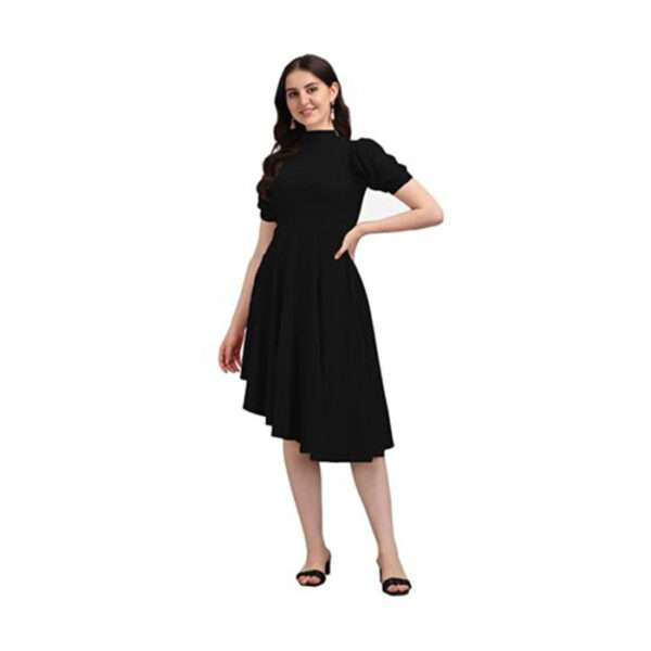 PURVAJA Women’s High-Low Knee Length Dress