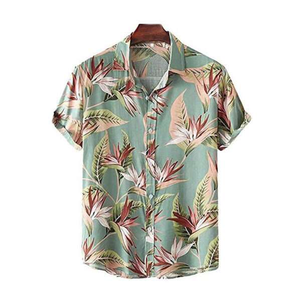 Men's Poly Cotton Digital Printed Stitched Half Sleeve Shirt