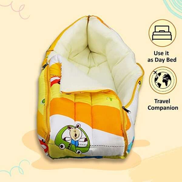 Baby Bed, Sleeping Bag & Carry Nest, Cotton Baby Bedding for New Born & Infant - Image 2