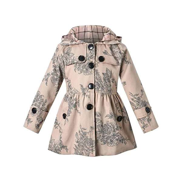 Girls Rain Jacket Lightweight Waterproof Raincoat