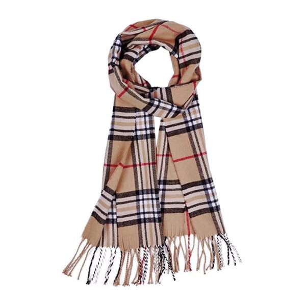 Scarf For Men Cashmere Neck Scarf Plaid Winter Scarf Fall Softest Classic Warm - Image 3