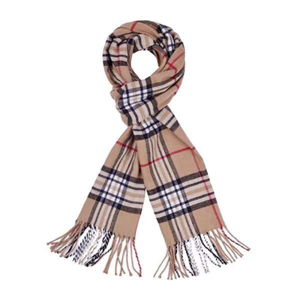 Scarf For Men Cashmere Neck Scarf Plaid Winter Scarf Fall Softest Classic Warm