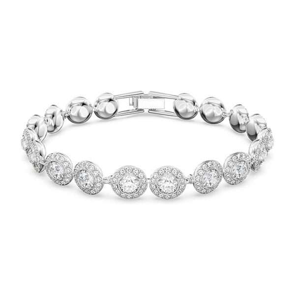 Stone-Studded Floral Openable Bracelet For Women