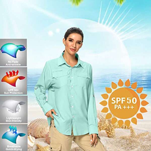 Women's Quick  Convertible Long Sleeve Shirts - Image 2