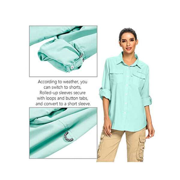 Women's Quick  Convertible Long Sleeve Shirts - Image 3